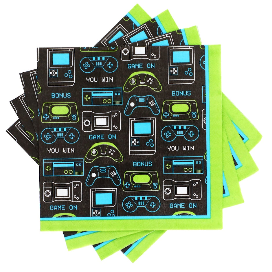 Gaming Party Luncheon Paper Napkins 20ct