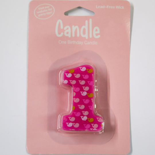 Ocean Preppy Girl Birthday Candle