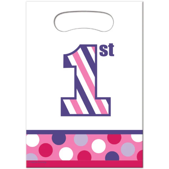 Sweet Stripes Loot Bags 8ct
