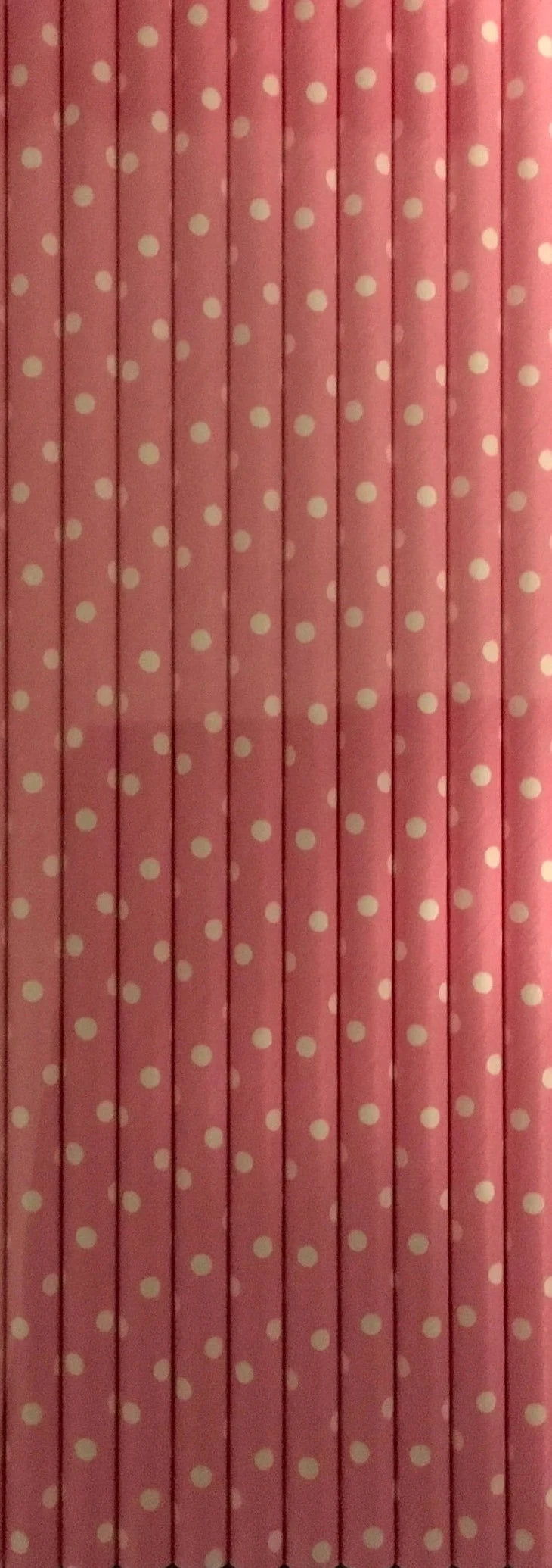 Happy Easter "Pink Mini Polka Dots" Paper Straws 25ct