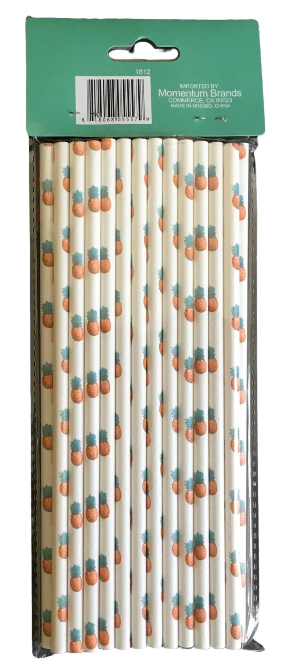 Let's Party "Pineapple" Paper Straws 25ct