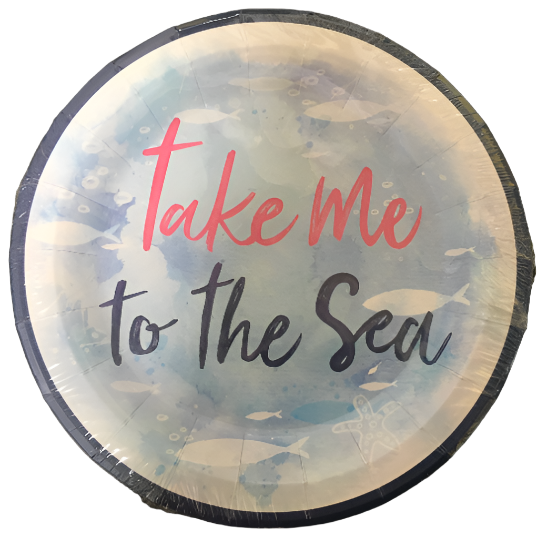 Hello Summer "Take Me to the Sea" Dessert Paper Plates 12ct