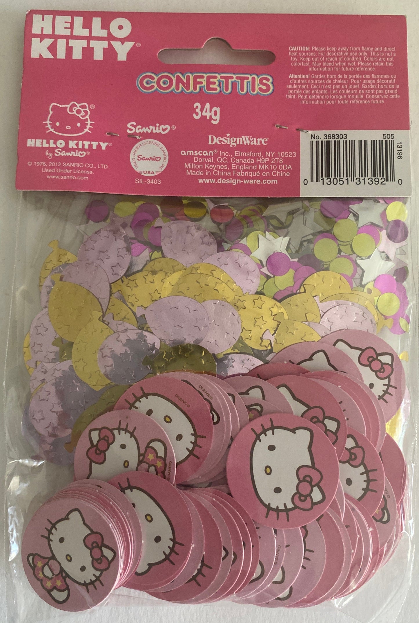 Hello Kitty "Balloon Dream" Confetti Value Pack (3 types)