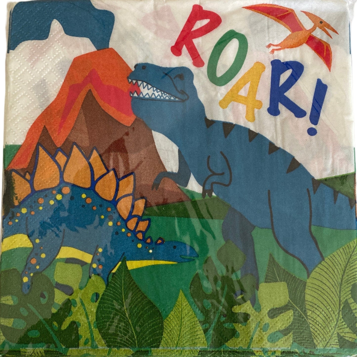 Dinosaur "Dino-Mite" Luncheon Paper Napkins 25ct