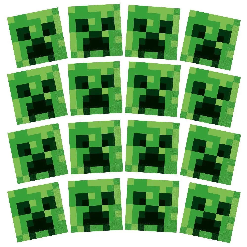 Minecraft Luncheon Paper Napkins 16ct