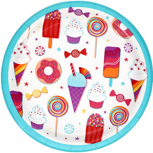 Dessert Party Lunch Paper Plates 18ct