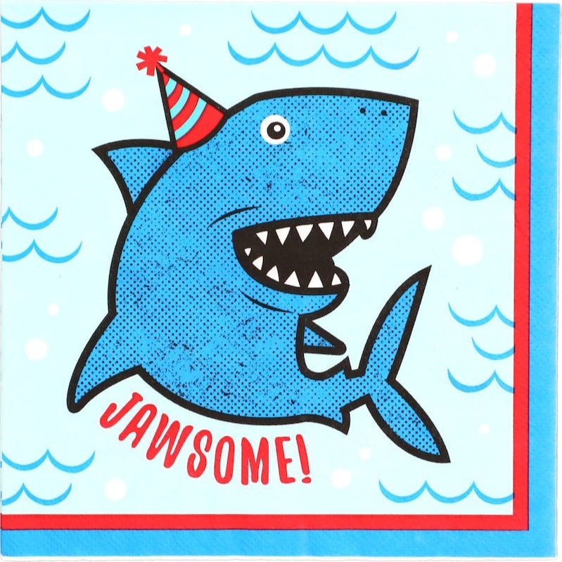 Shark Party Luncheon Paper Napkins 20ct