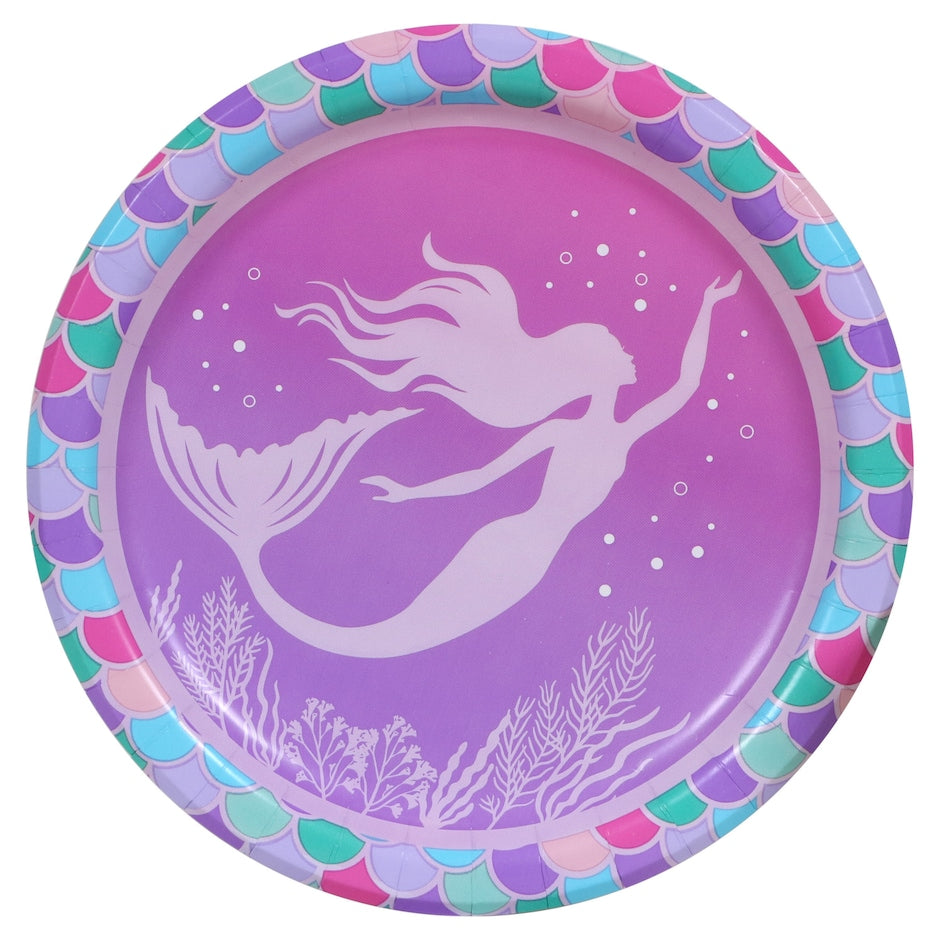 Mermaid Shine Lunch Paper Plates 18ct