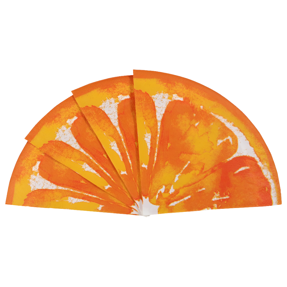 Sweet Summer Inspired "Orange Slice" Round Shaped Luncheon Paper Napkins 16ct