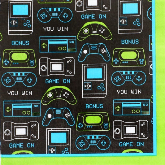 Gaming Party Luncheon Paper Napkins 20ct