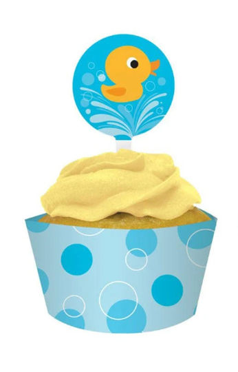 Rubber Duck Lil Quacks Cupcake Wrappers with Toppers Pack (12ct each)