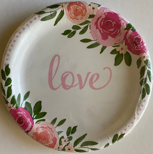 Floral Lunch Paper Plates 16ct