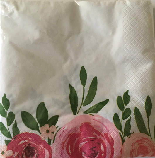 Bridal Shower Floral Luncheon Paper Napkins 20ct