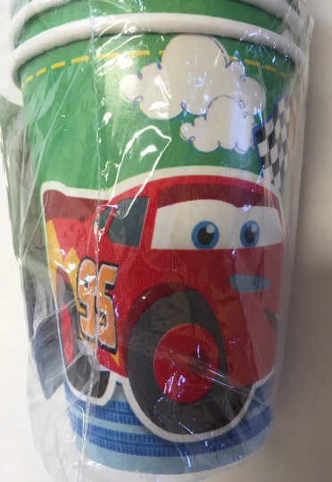 Disney Cars 1st Birthday Paper Cups 8ct