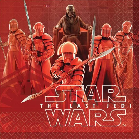 Star Wars Episode VIII The Last Jedi Luncheon Paper Napkins 16ct