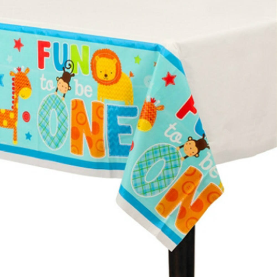 One Wild Boy Plastic Table Cover