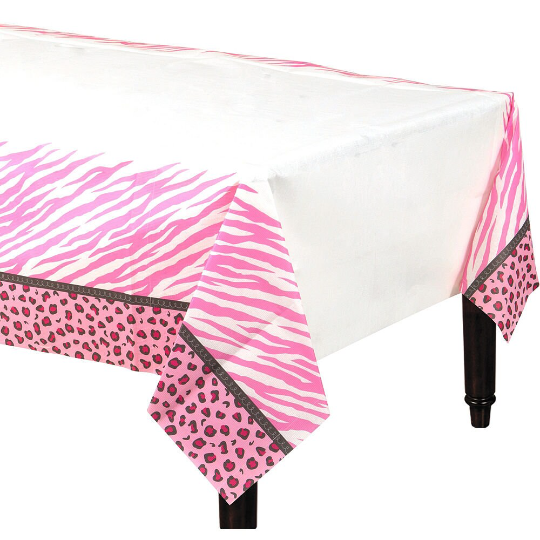 Sweet Safari Girl Paper Table Cover