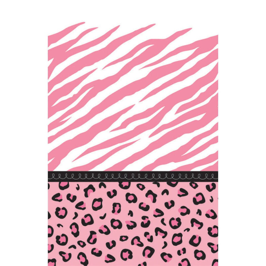 Sweet Safari Girl Paper Table Cover