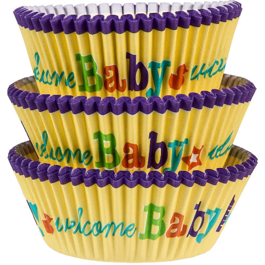 Welcome Baby Baking Cups 75ct