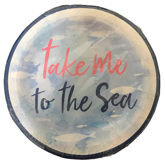 Hello Summer "Take Me to the Sea" Lunch Paper Plates 10ct