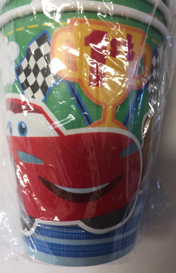 Disney Cars 1st Birthday Paper Cups 8ct