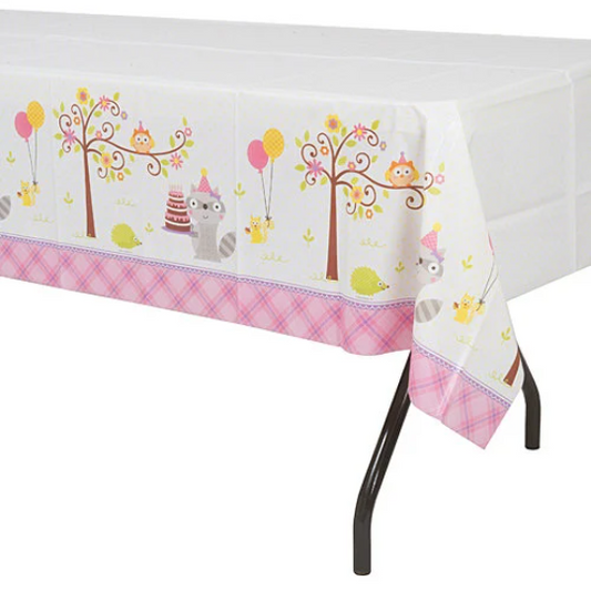 Happi Woodland Girl Plastic Table Cover