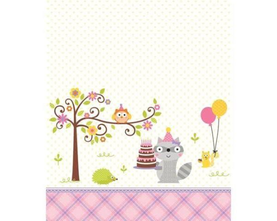 Happi Woodland Girl Plastic Table Cover