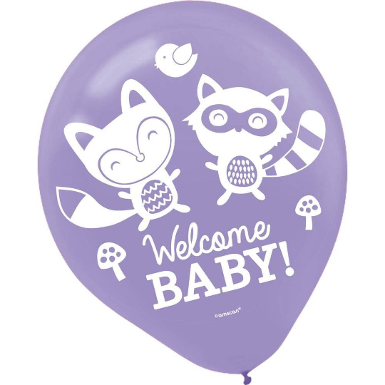 Woodland Welcome Latex Balloons 15ct