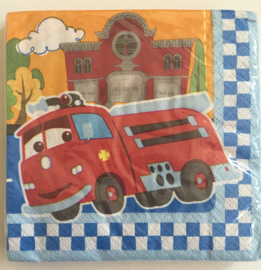 Disney Cars 1st Birthday Beverage Paper Napkins 16ct