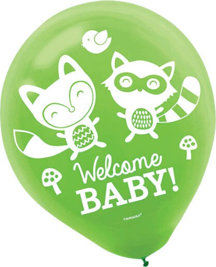 Woodland Welcome Latex Balloons 15ct