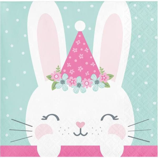 Lil Bunny Beverage Paper Napkins 16ct