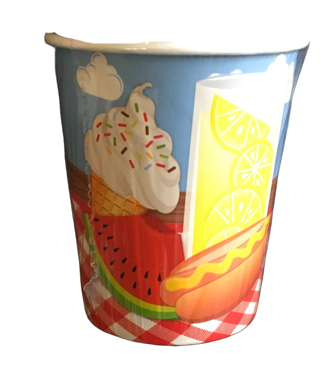 Summer Icons "Picnic Food" Paper Cups 14ct