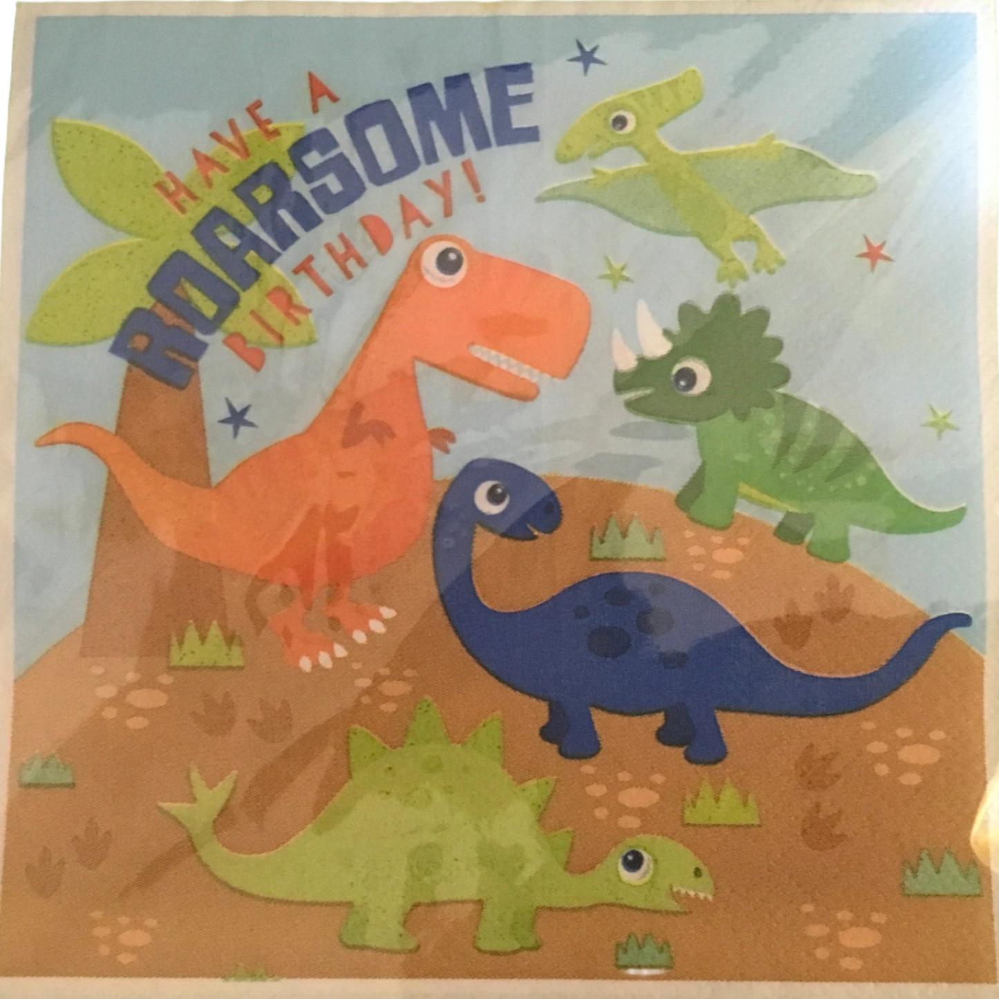 Dino Roarsome Luncheon Paper Napkins 20ct