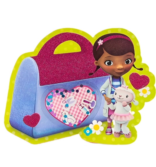 Doc McStuffins Premium Glitter 3D Invitations w/ Envelopes (8ct each)