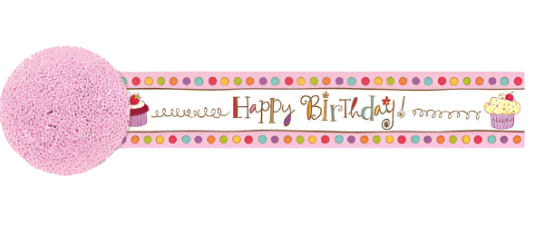 Sweet Stuff Birthday Crepe Paper Streamer 30ft