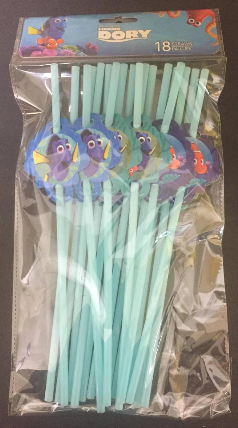 Finding Dory Decorated Drink Straws 18ct