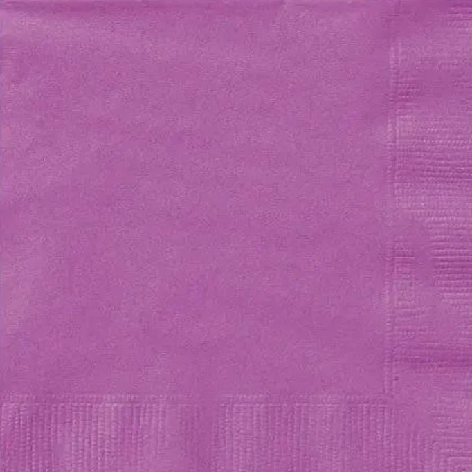 Pretty Purple Luncheon Paper Napkins 2 Ply 75ct