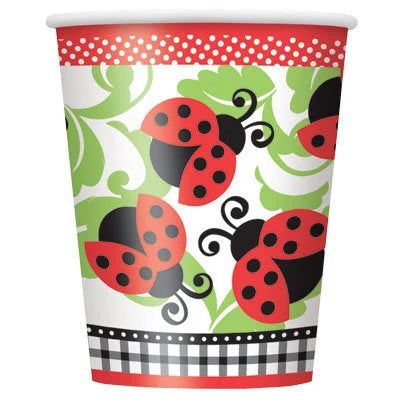 Garden Lively Ladybugs Paper Cups 8ct