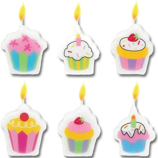 Sweet Stuff Birthday Cake Candle Set 6ct