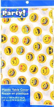 Emoji Faces Plastic Table Cover