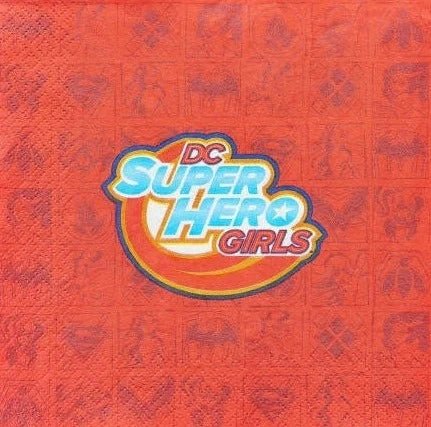 DC Super Hero Girls "Comics" Luncheon Paper Napkins 16ct