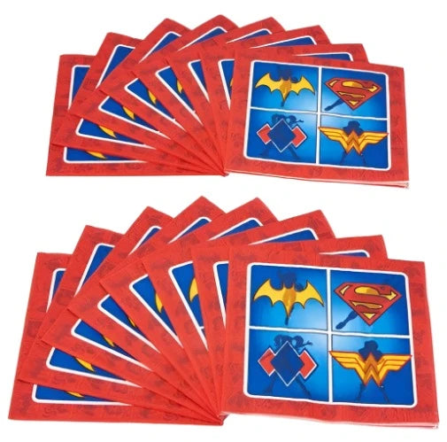 DC Super Hero Girls "Comics" Luncheon Paper Napkins 16ct