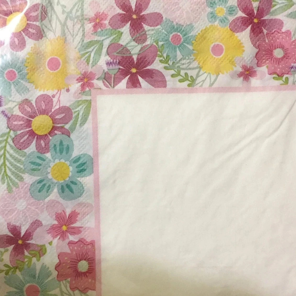 Garden Spring Fling "Flowers" Luncheon Paper Napkins 20ct