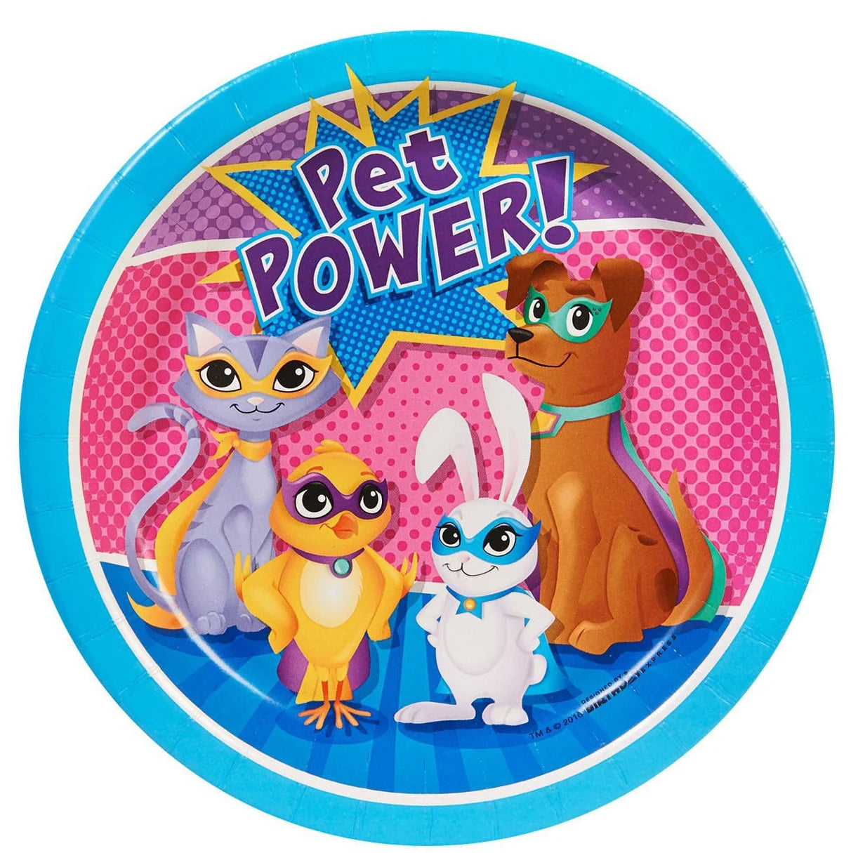 Superhero Pets Dessert Paper Plates 8ct