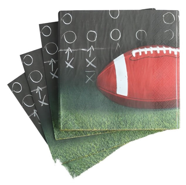 Football "Sideline Strategy" Luncheon Paper Napkins 16ct