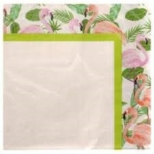 Tropical Luau "Flamingos" Luncheon Paper Napkins 18ct