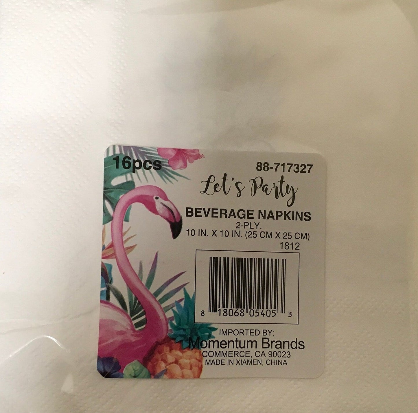 Let's Party Luau "Pineapple" Beverage Paper Napkins 16ct