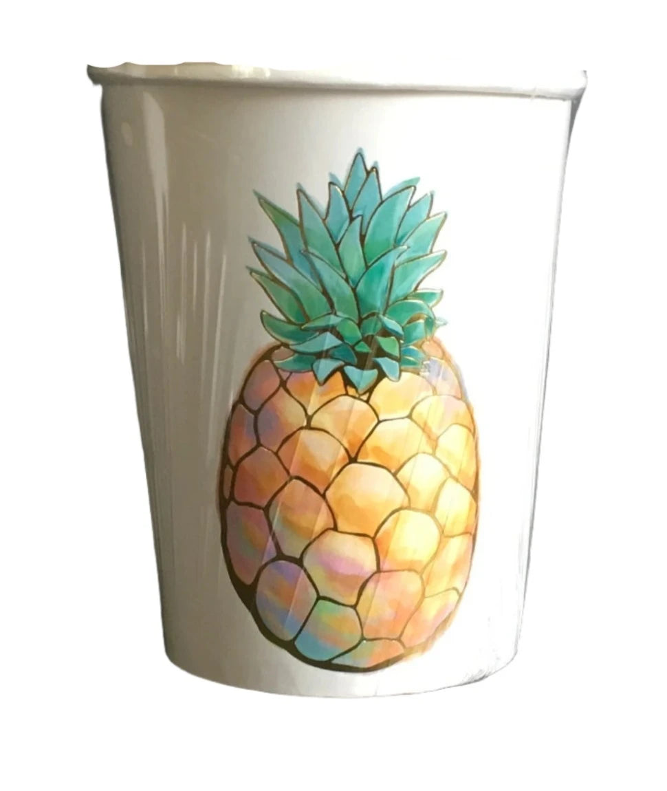 Let's Party Luau "Pineapple" Paper Cups 8ct