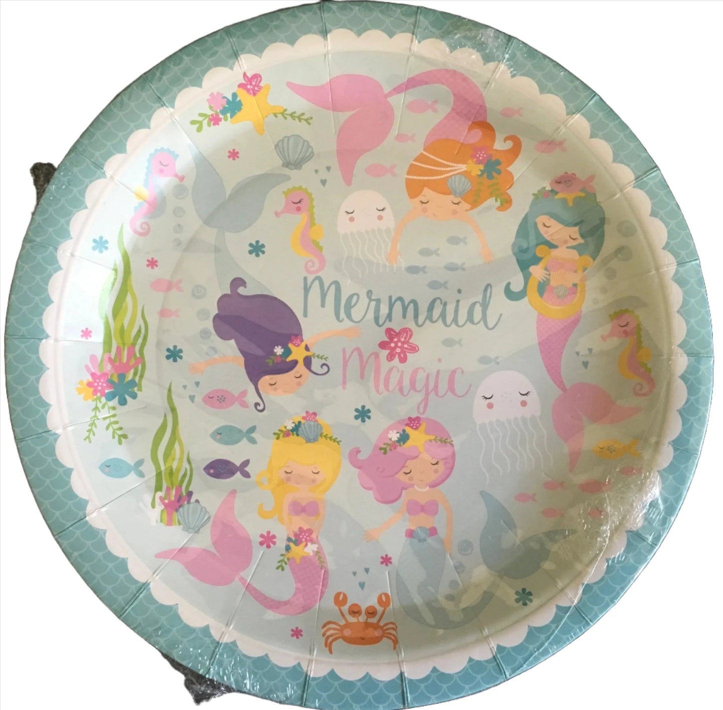 Mermaid Magic Lunch Paper Plates 14ct