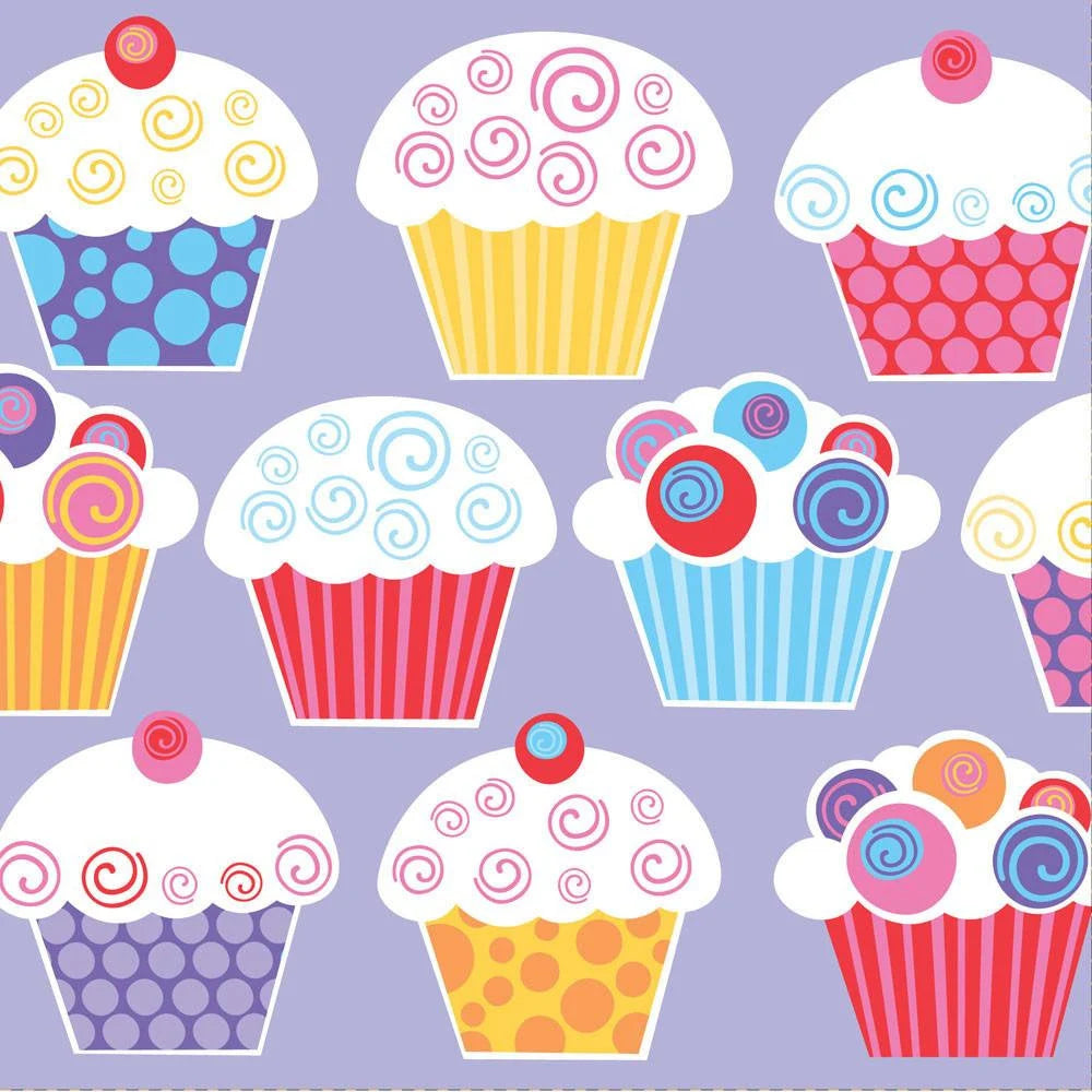 Sweet Cupcake Luncheon Paper Napkins 16ct